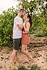 Cottagecore engagement session in an orange grove.