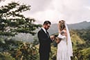 eloping couple in kauai