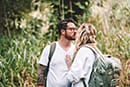 elopement hike couple