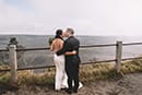 Newly weds on a volcano