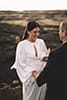 Bride reading vows in Hawaii