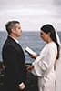 Bride gives vows on Hawaii sea cliff elopement