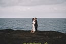 Bride and groom in Hawaii